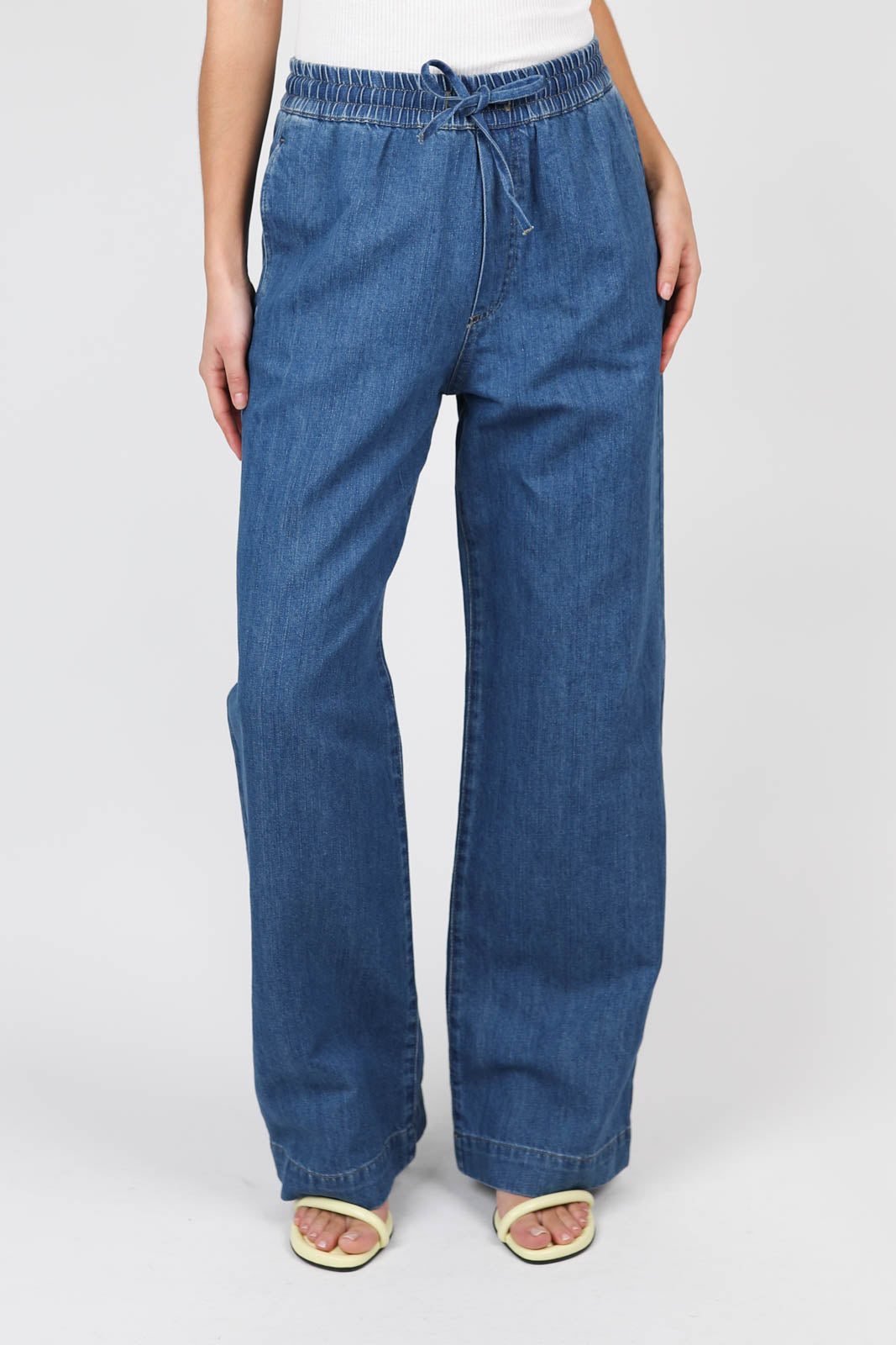 Denim trousers in blue