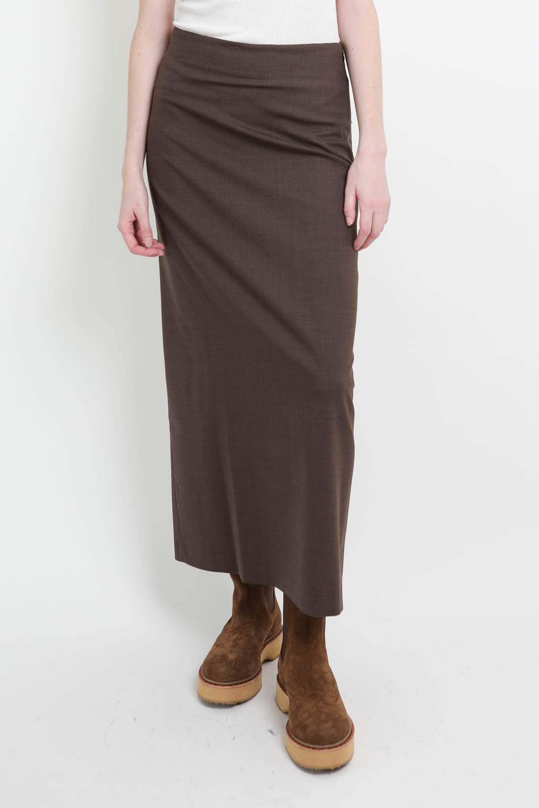 Loulou de Saison, Skirt Samos in brown