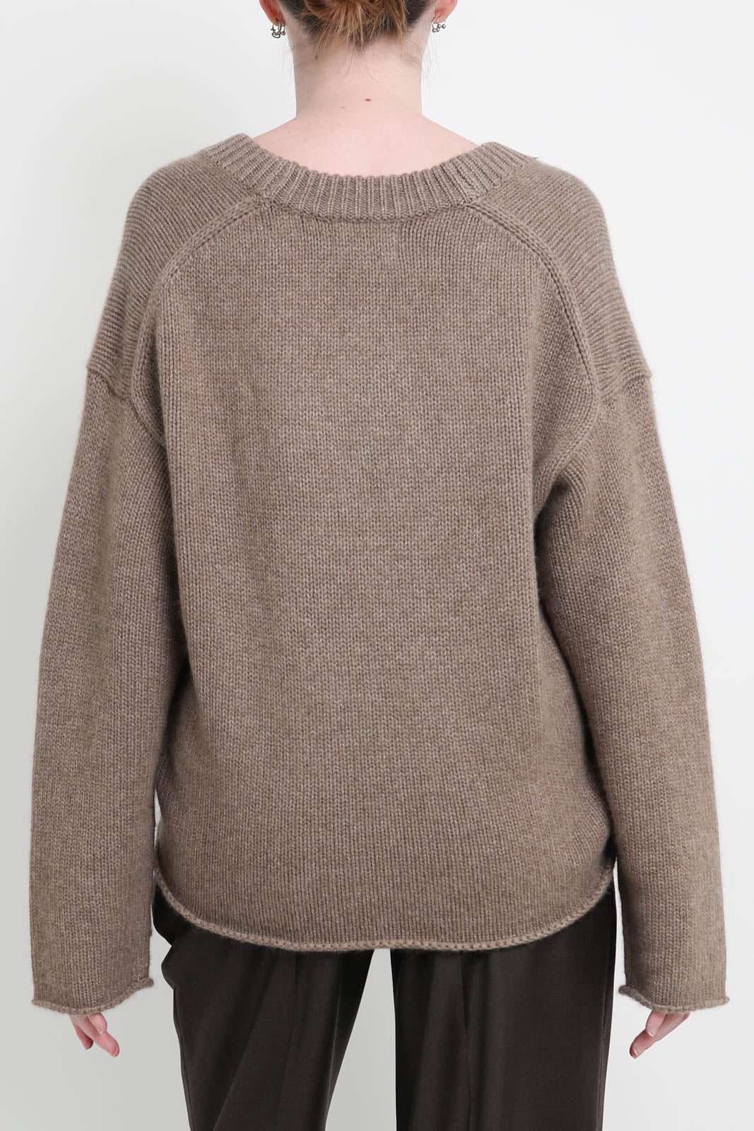 Loulou de Saison, Derry sweater in taupe melange