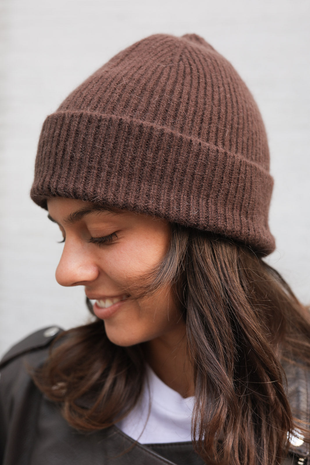 Knitted Beanie in Ginger-Bread