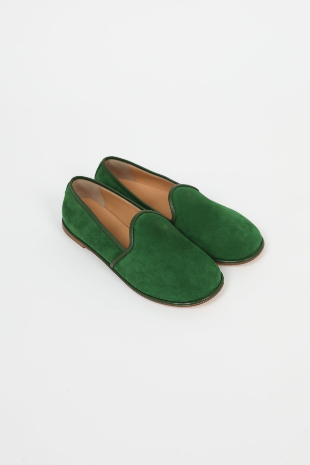 Cigar moccasins in green