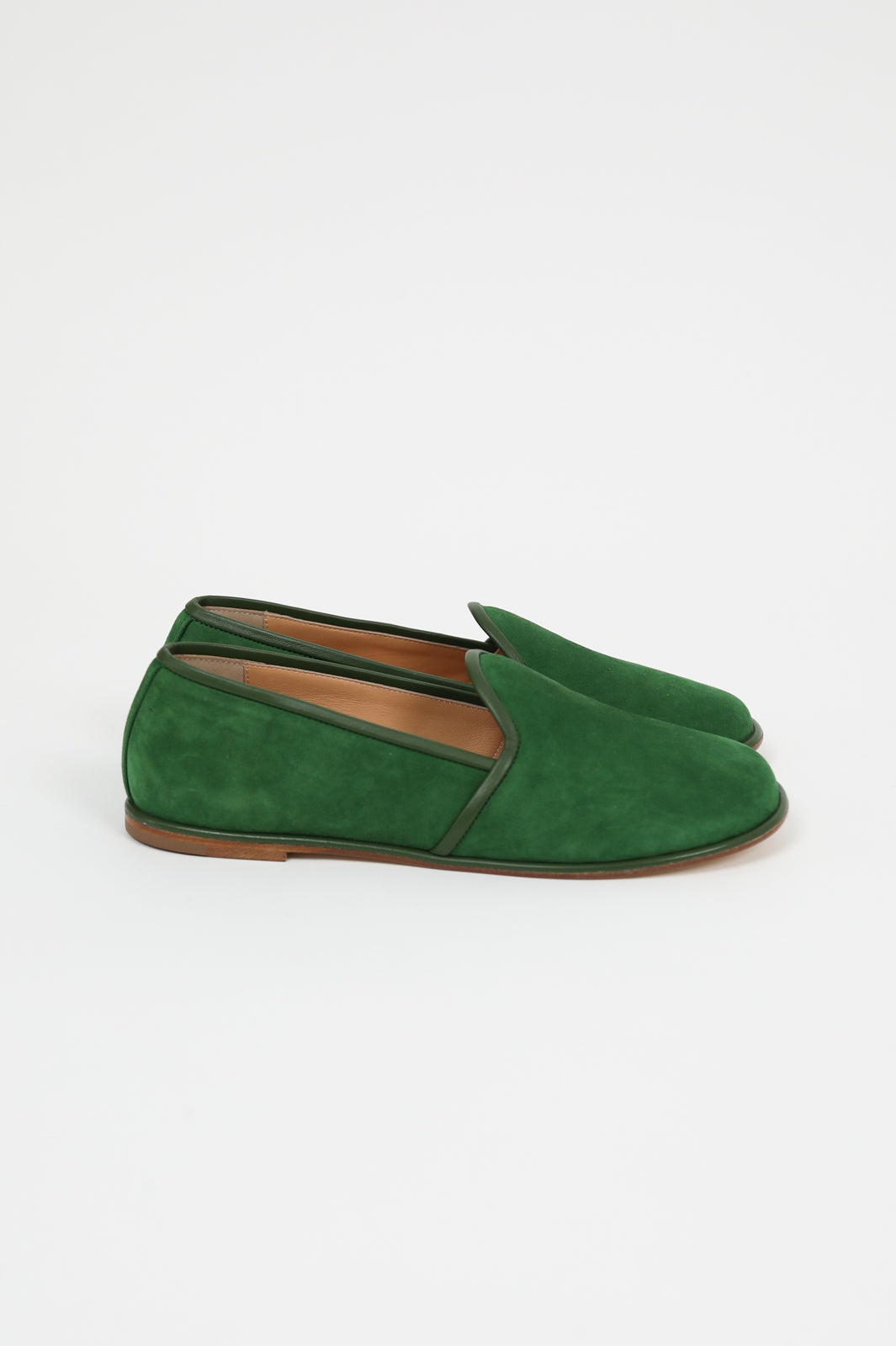 Cigar moccasins in green