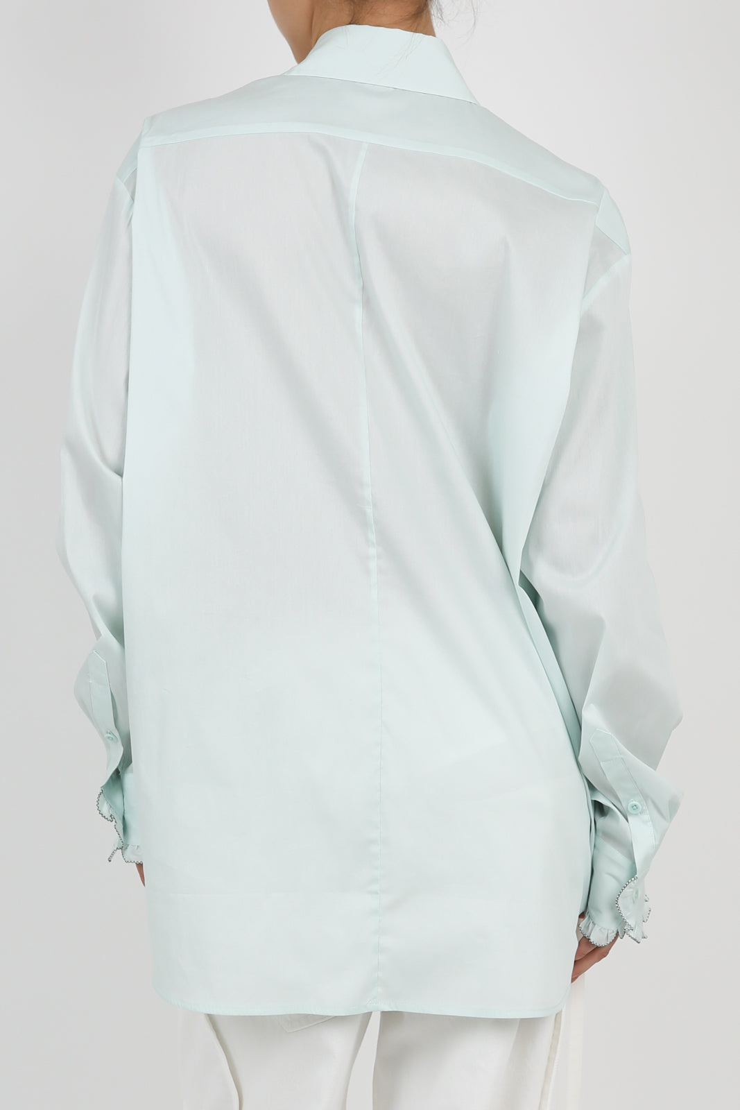 Easy Tuxedo blouse in mint