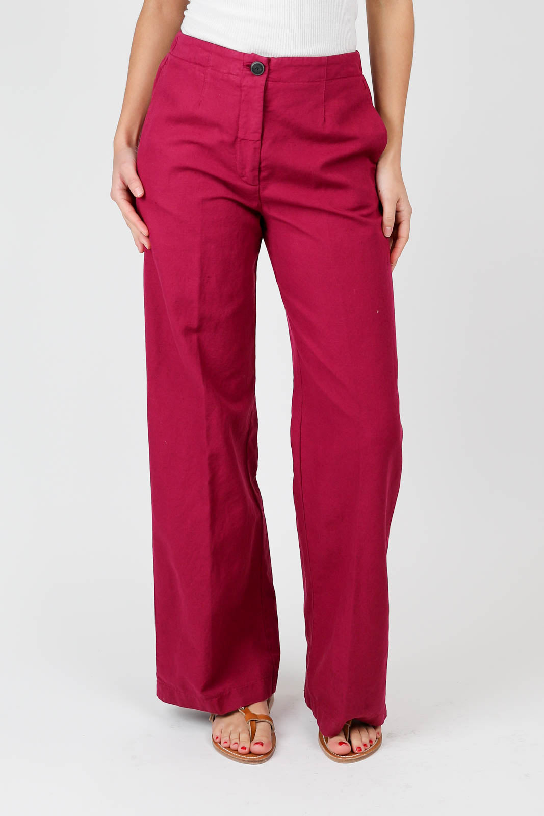 Pants in fuchsia