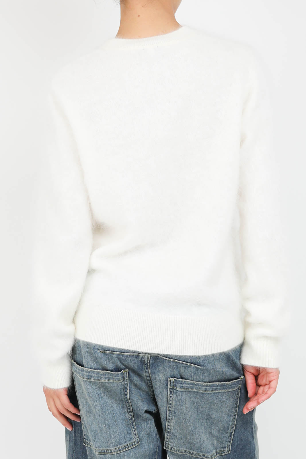 Sweater unisex in white