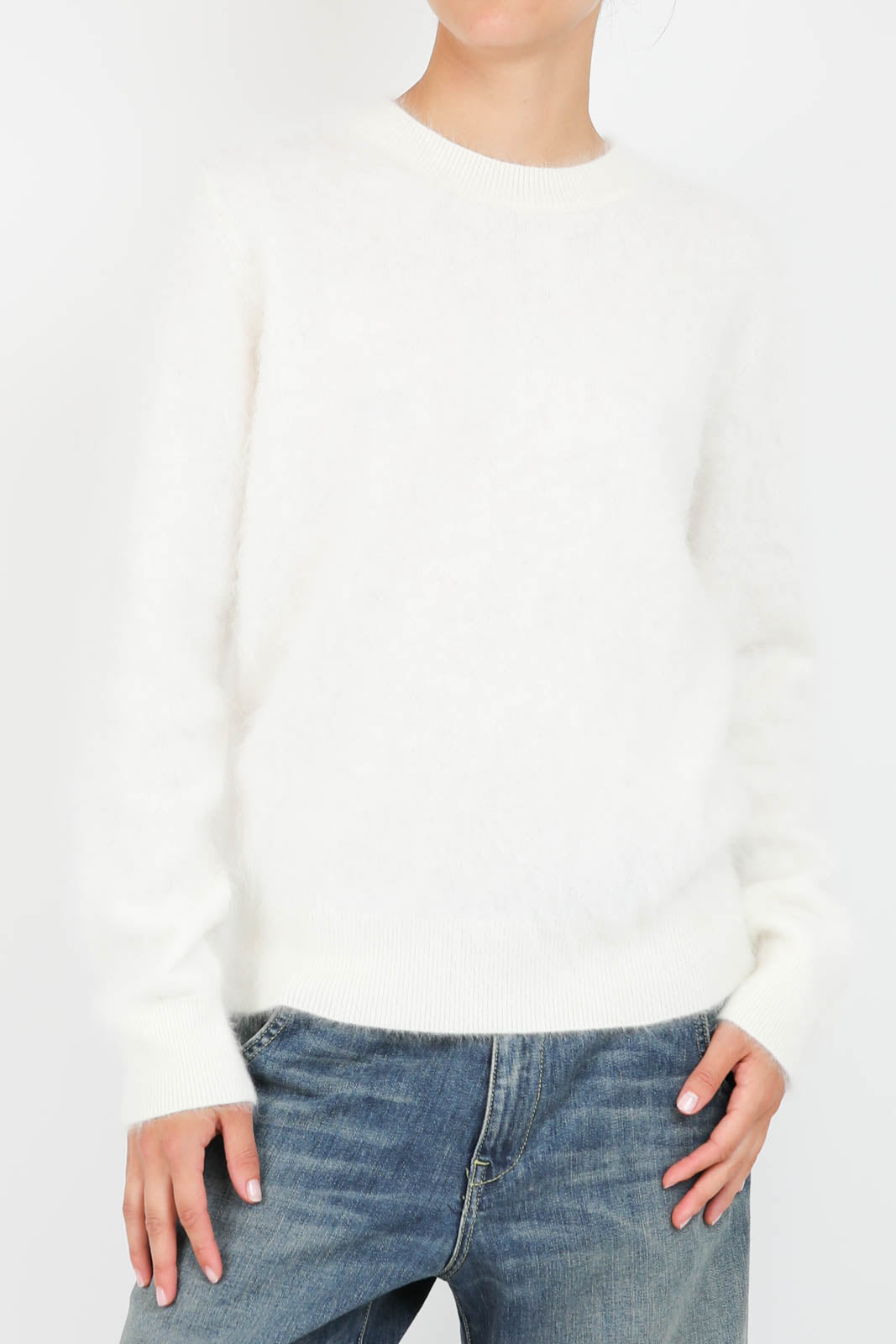 Sweater unisex in white