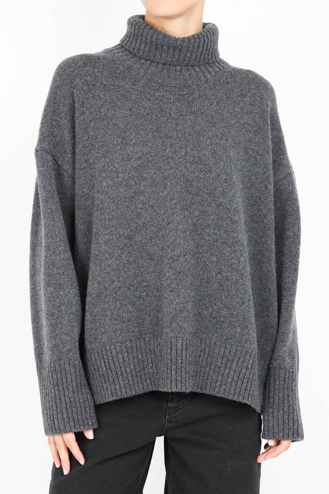 William sweater in gris fonce