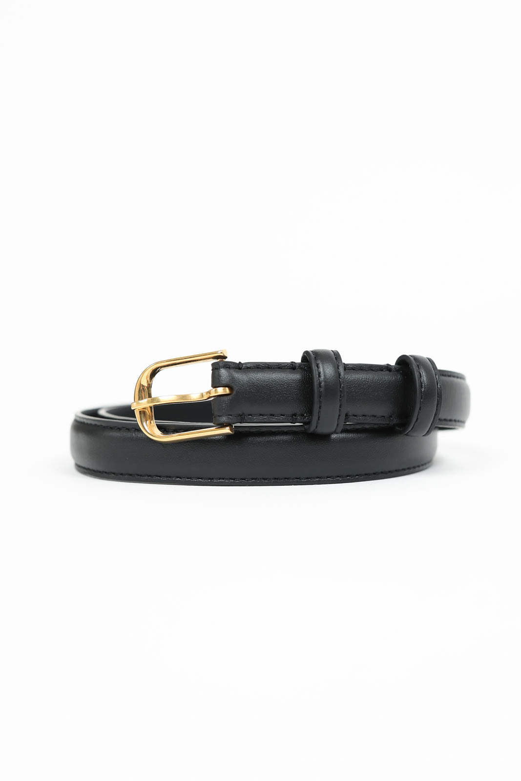 Jane belt in Shiny Brass Buckle