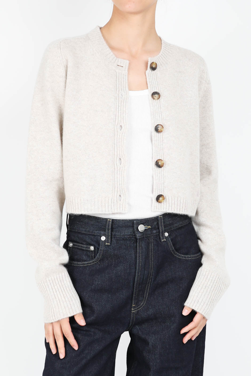 Zephir cardigan in beige melange