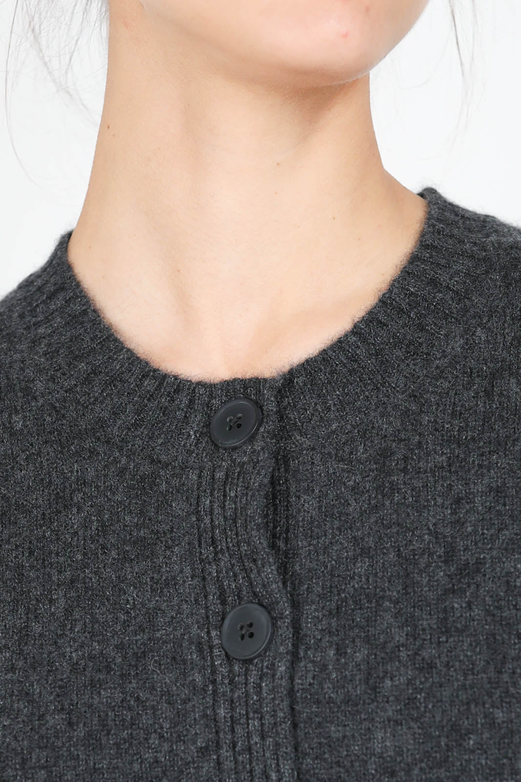 Cardigan Zephir in Anthracite Melange