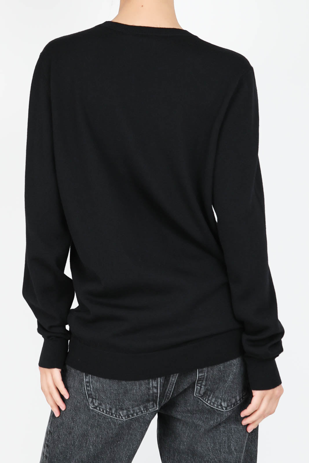 Merino sweater in black