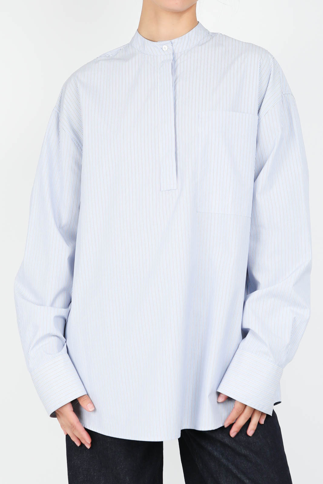 Atini blouse in blue stripes