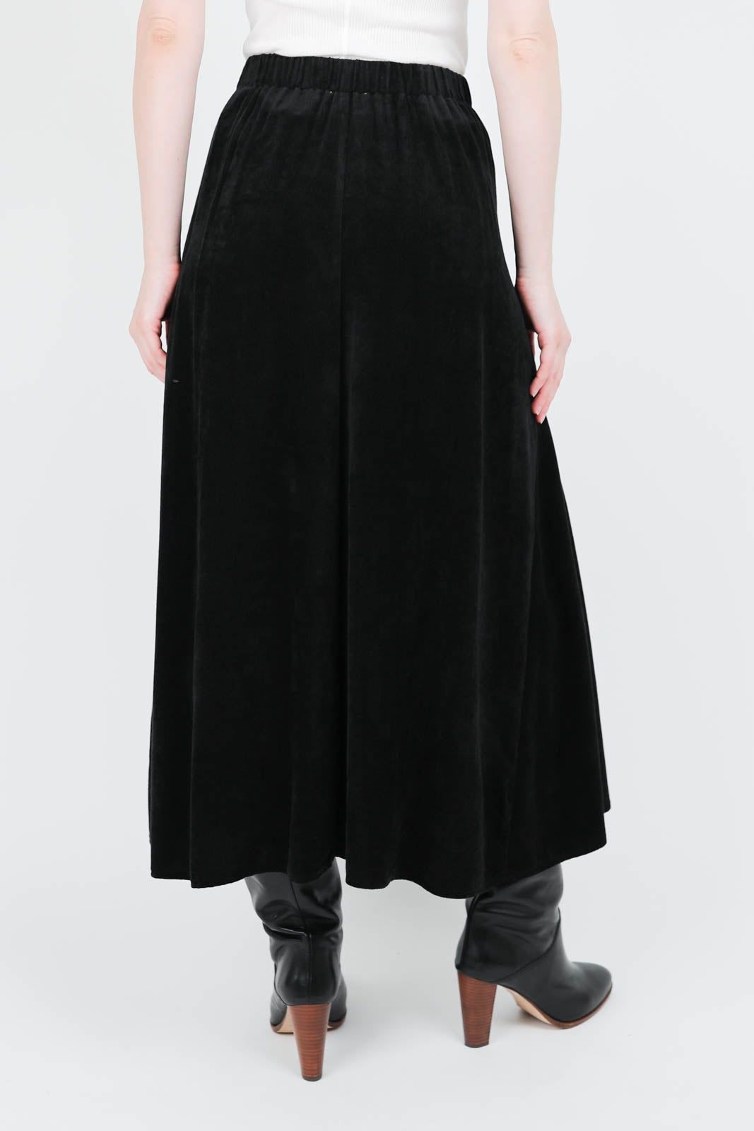 Skirt Corduroy in Nero