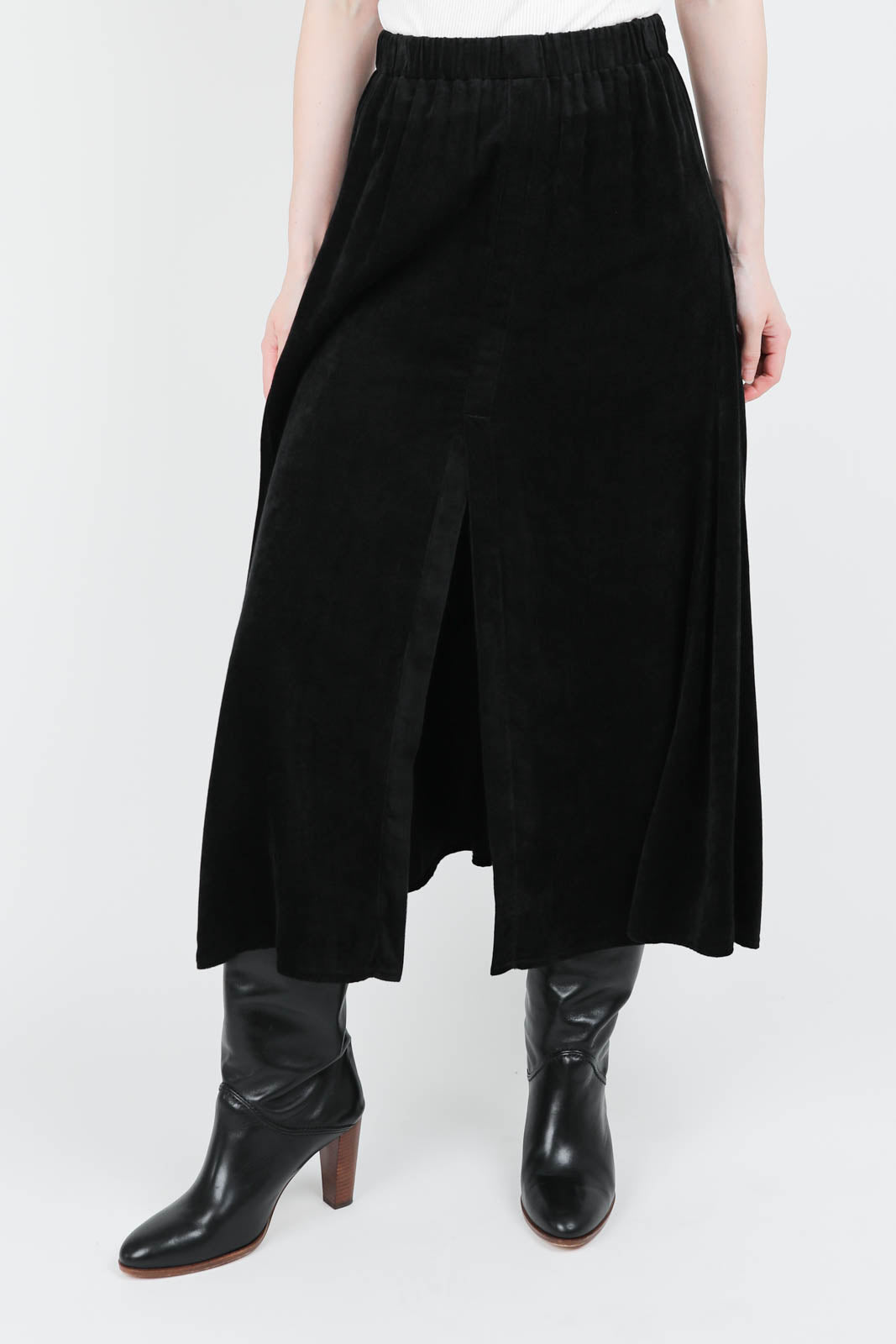 Skirt Corduroy in Nero