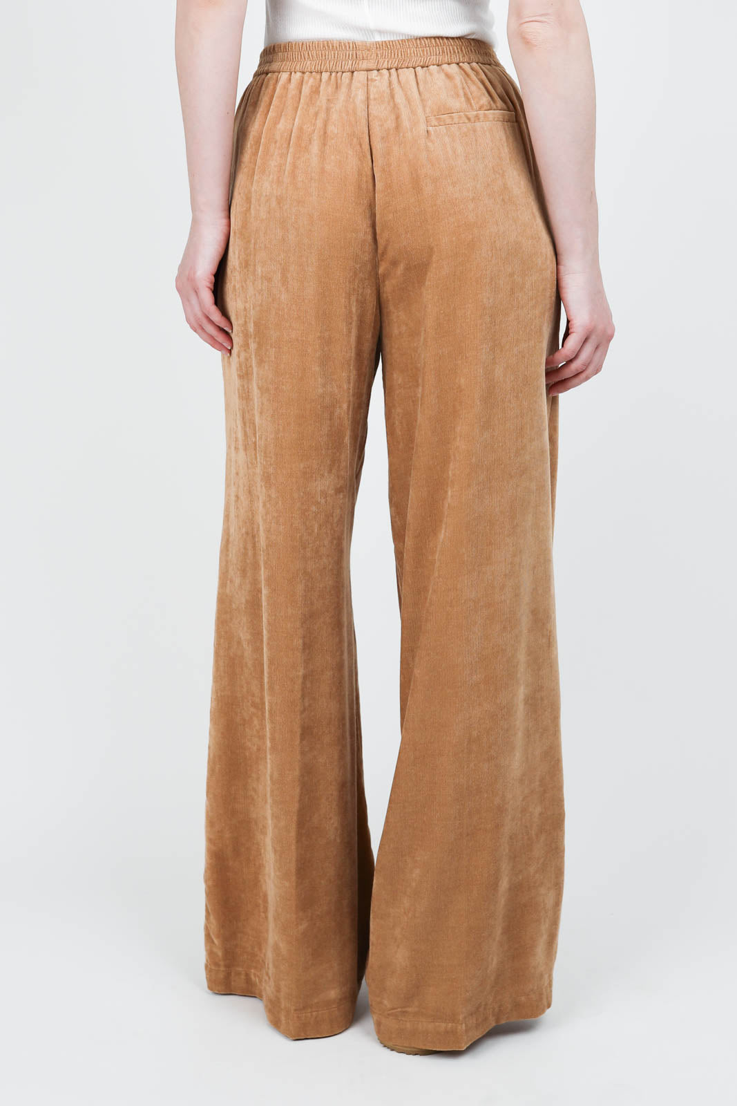 Corduroy Wide Leg trousers in caramel