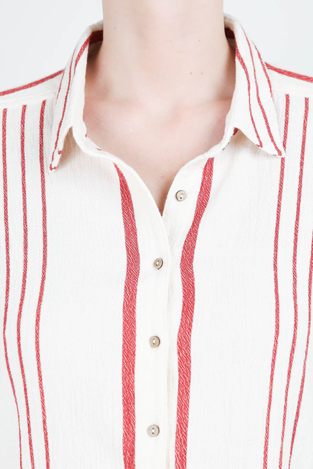 Scout blouse with stripes in Burnt Cloud