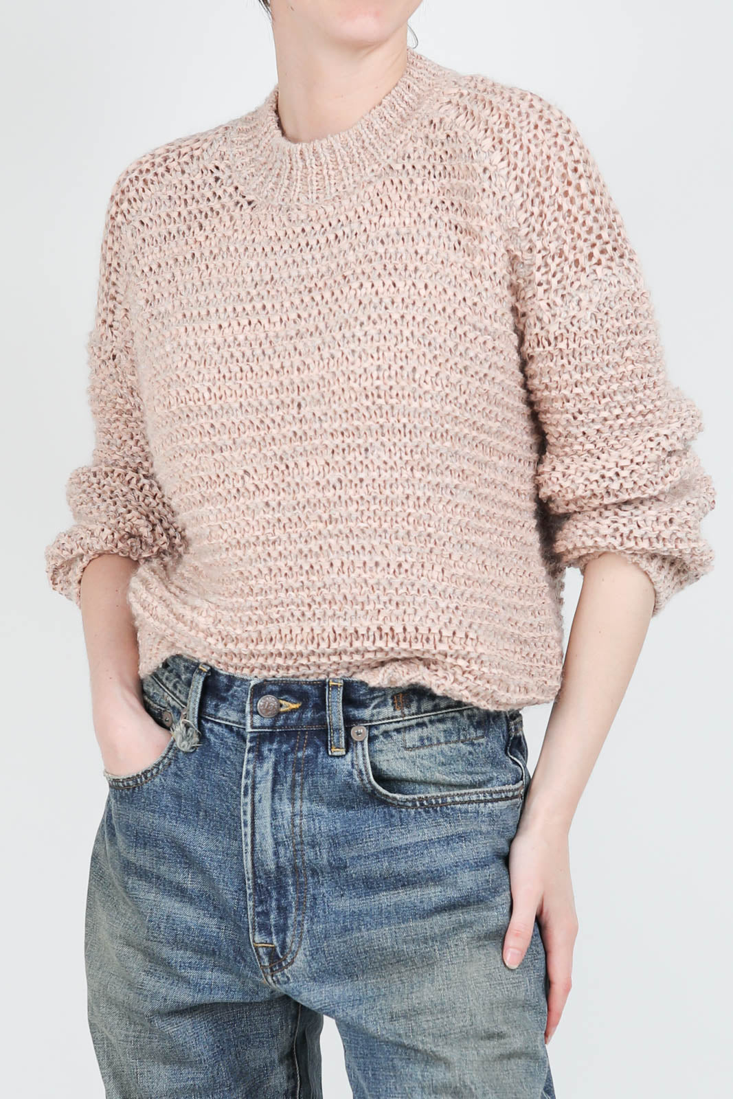 Bouclé Chamois sweater in Piuma