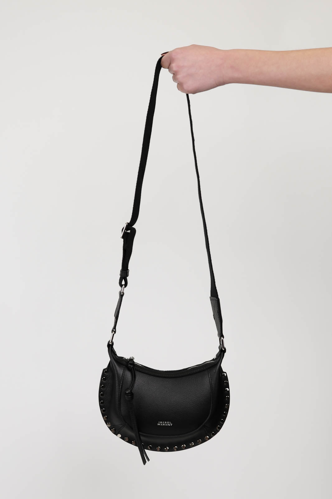 Bag Mini Moon in Black/Silver