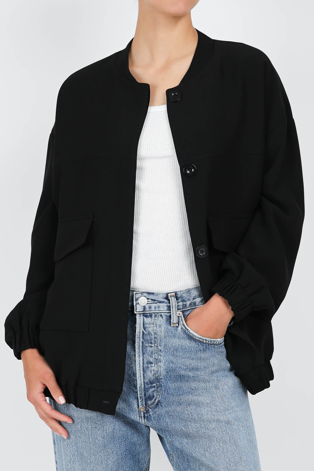 Leo jacket in black