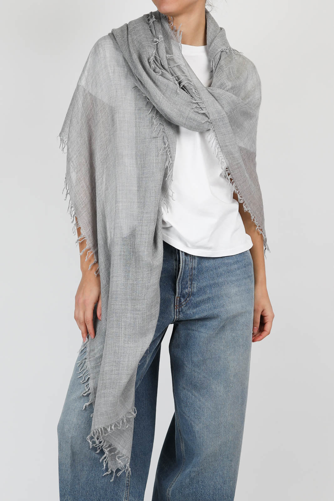 Enrica M scarf in gray