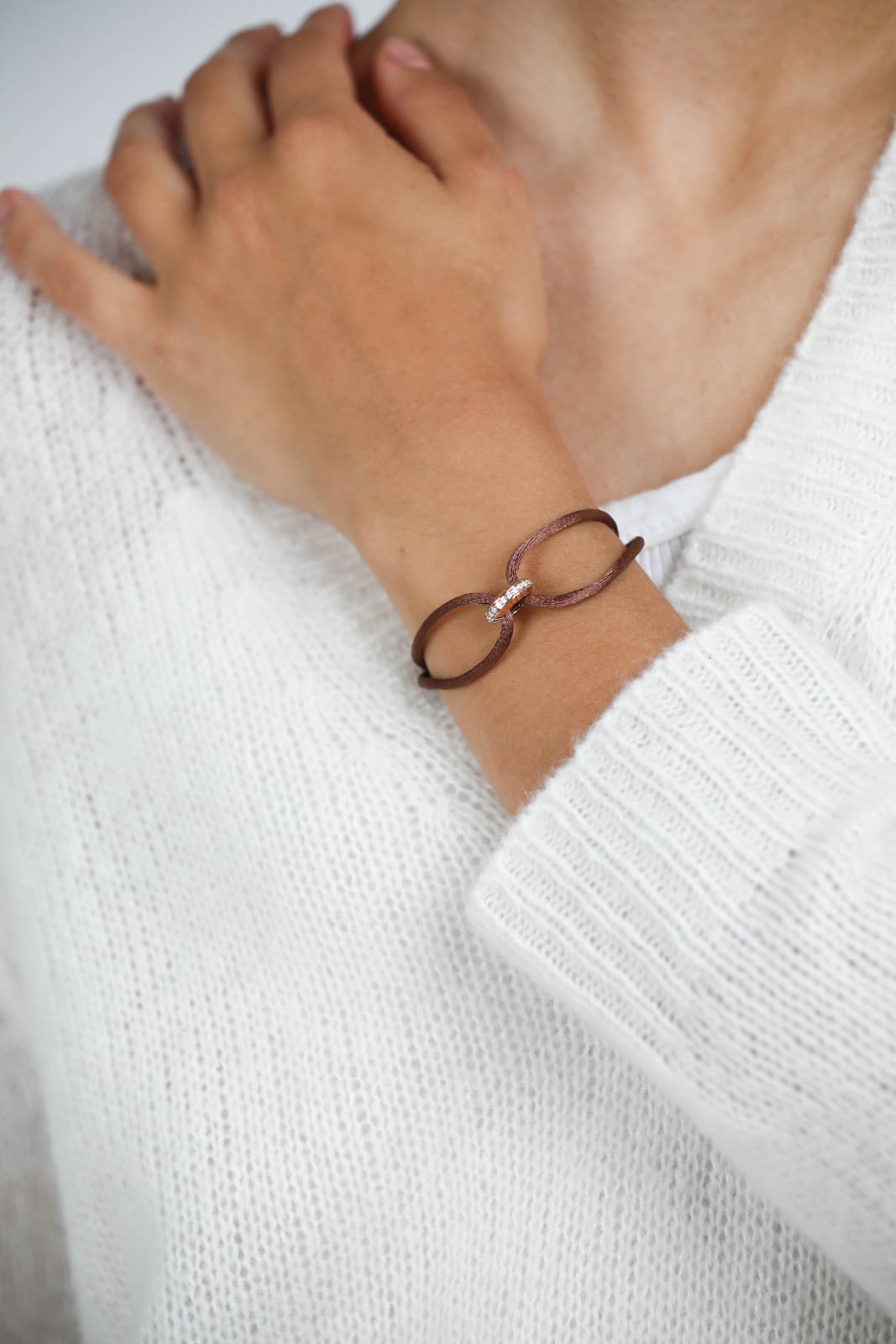 Eternity Summer bracelet in coffee/rose gold