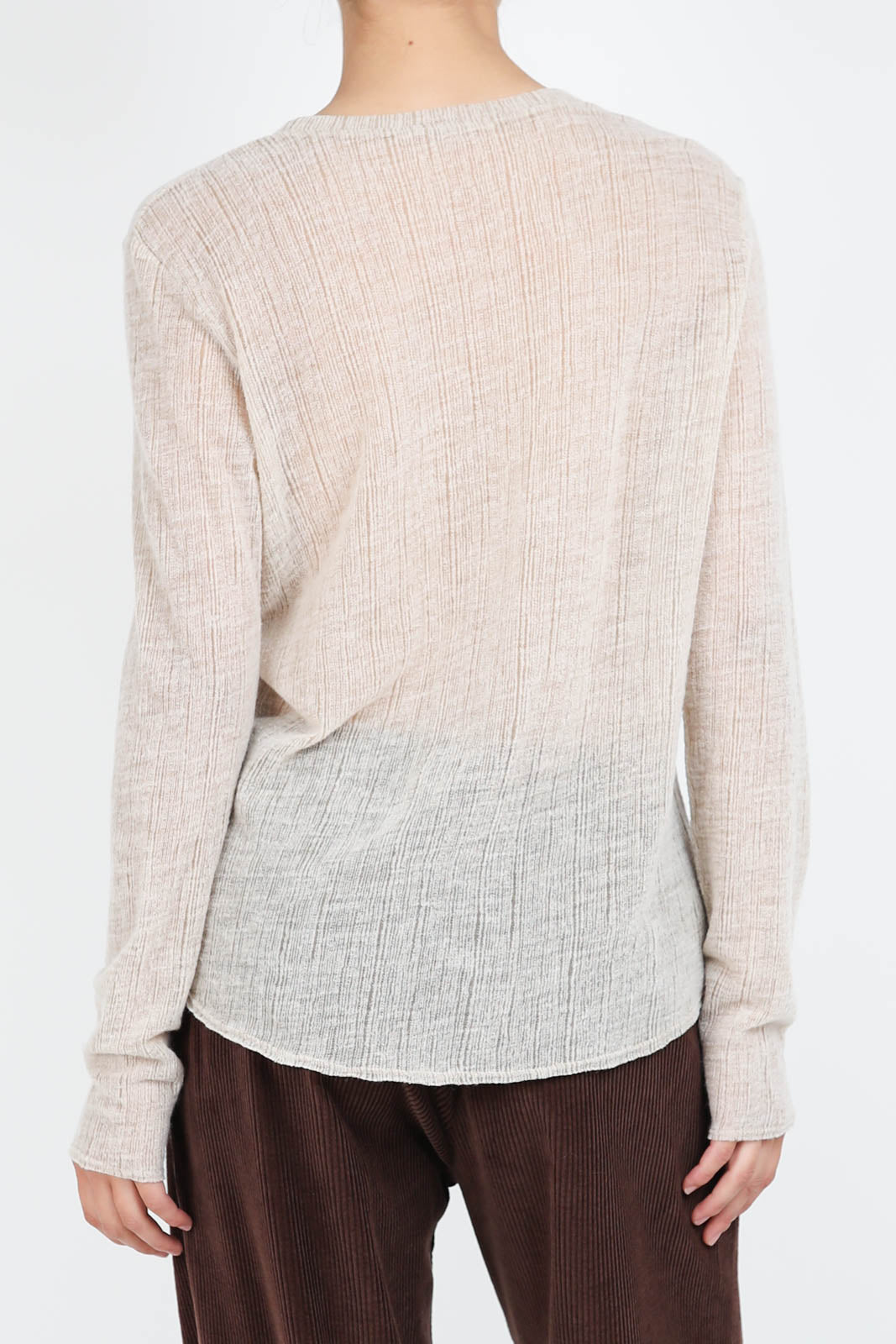 Long sleeve shirt in ivory