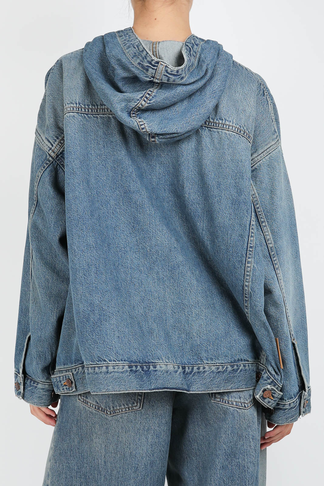 Olenir jacket/sweatshirt made from denim in Blue Tencel