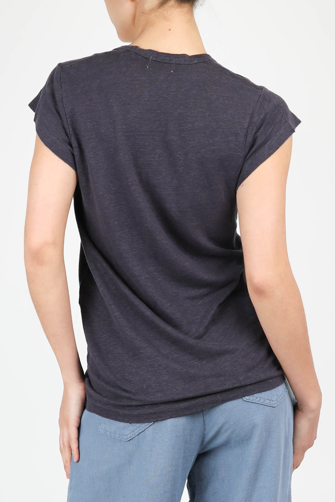 Zankou linen T-shirt in Faded Night