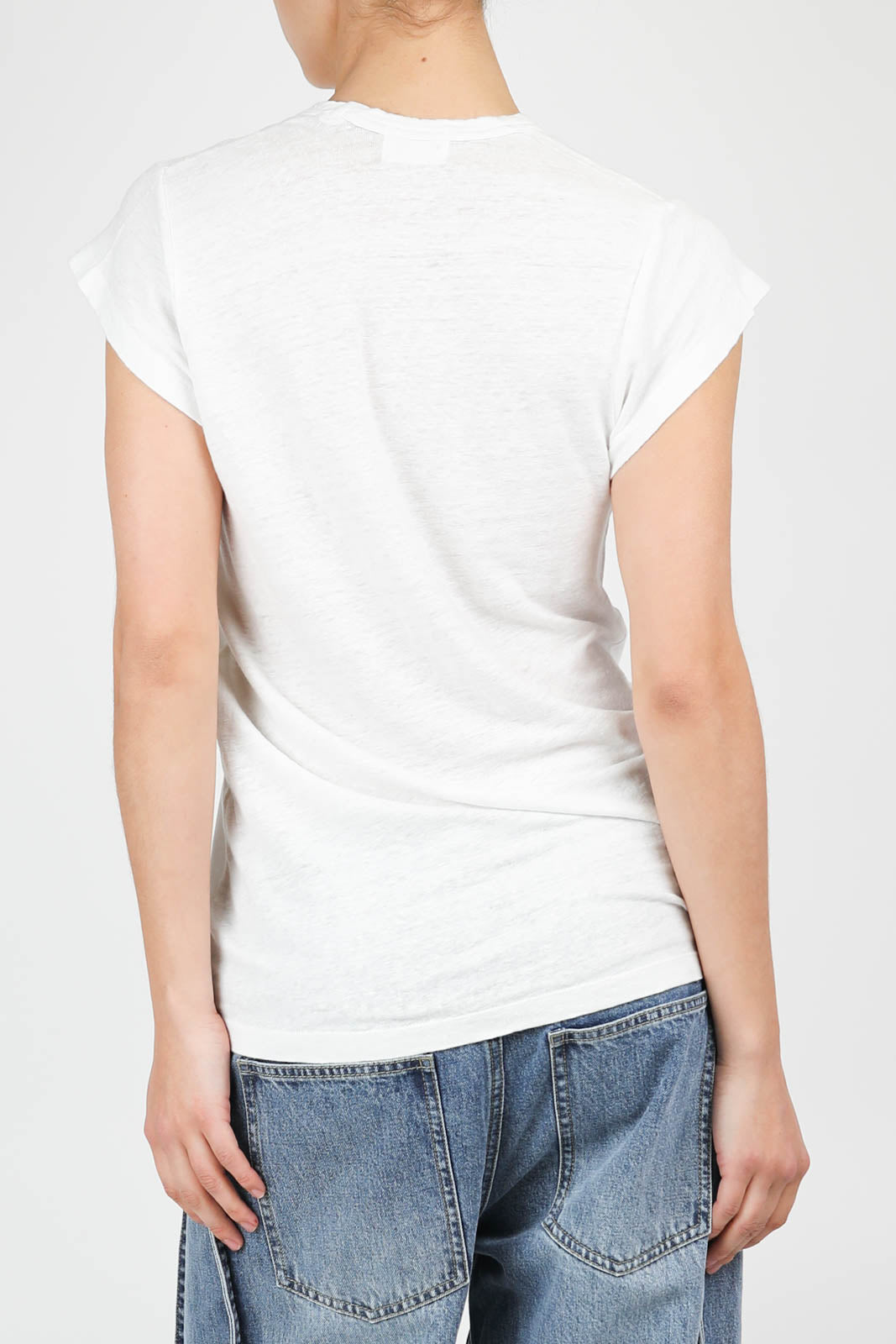 Zankou linen T-shirt in white