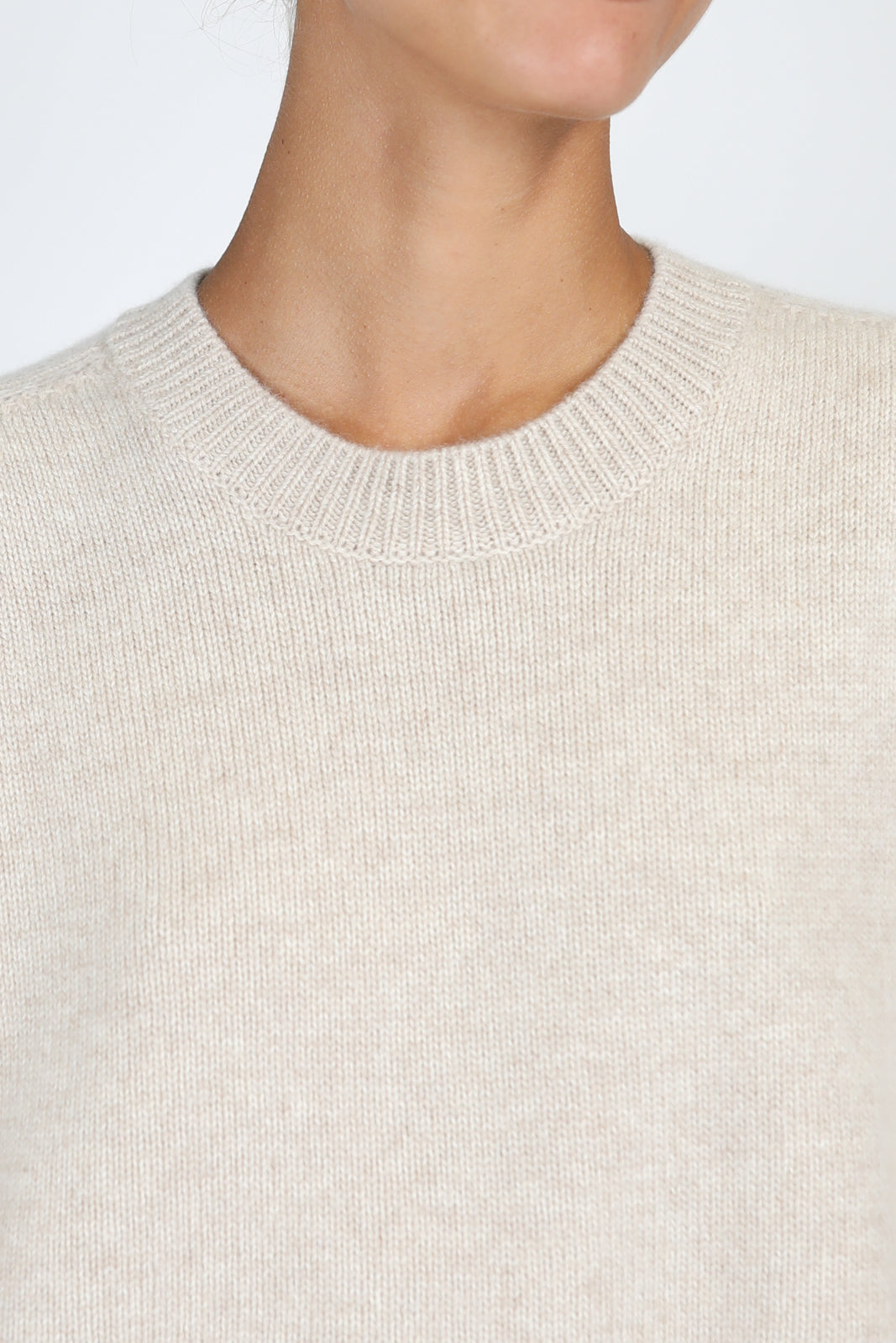 Sally sweater in light beige melange