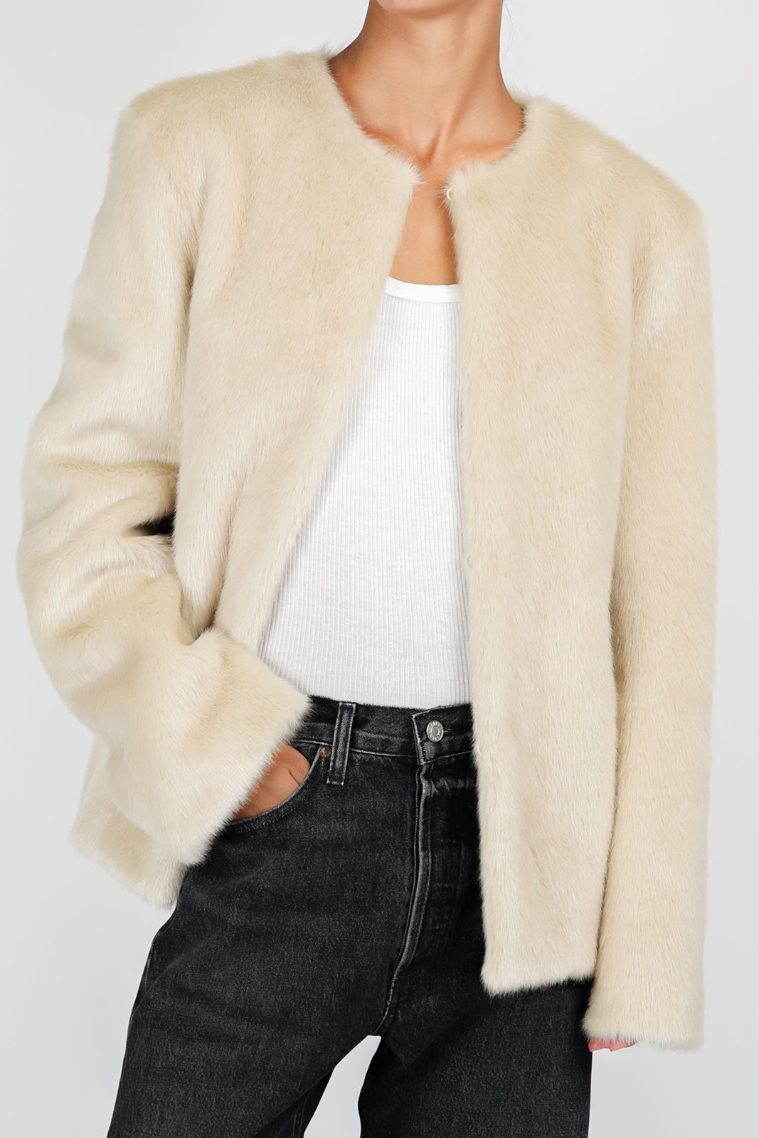 Calista jacket in ivory