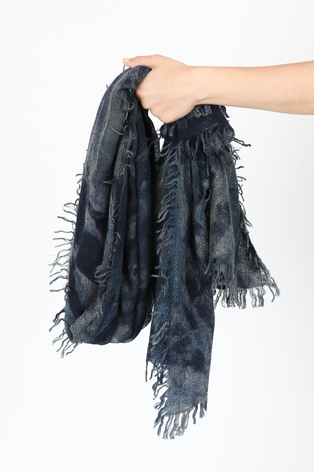 Teo scarf in multicolor navy