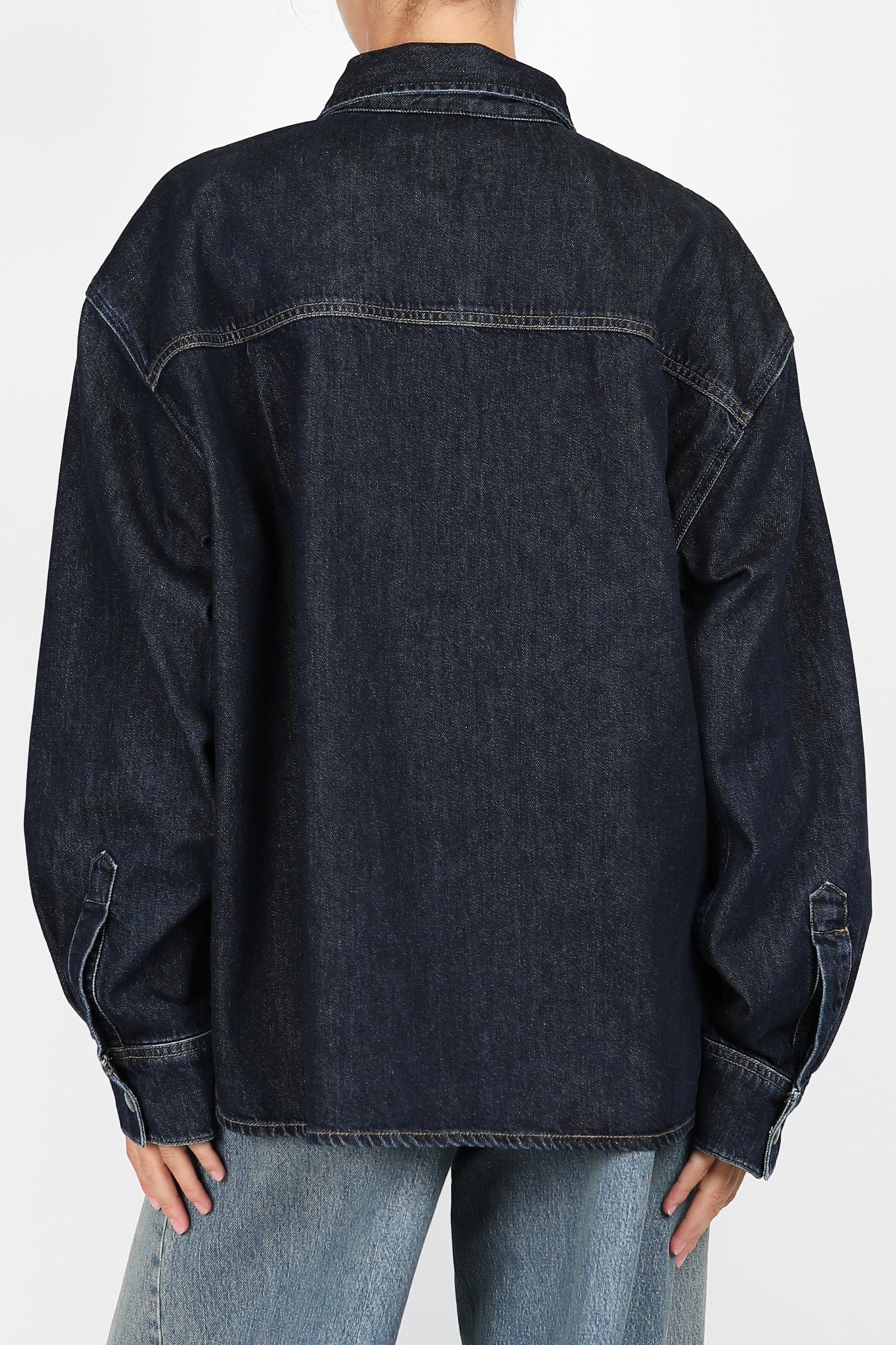 Gwen denim blouse/overshirt in rinse