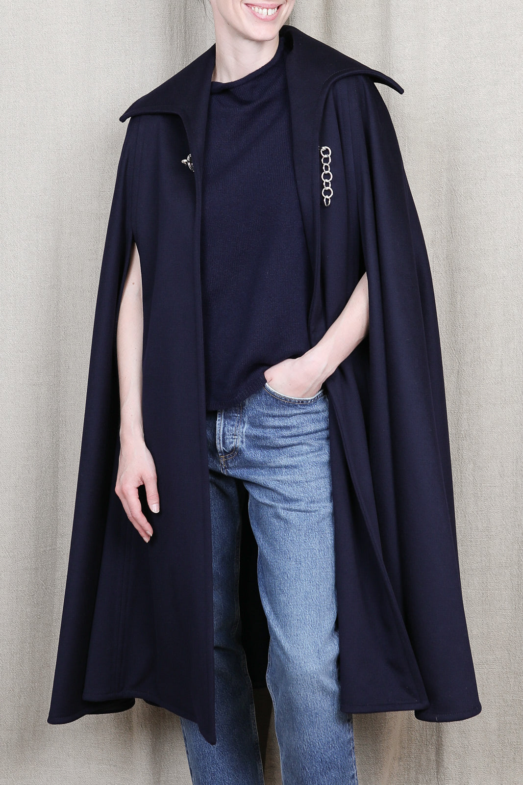 Coat/Cape Berlino in Navy