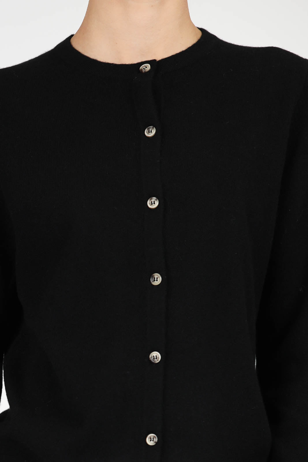 Cashmere cardigan in black