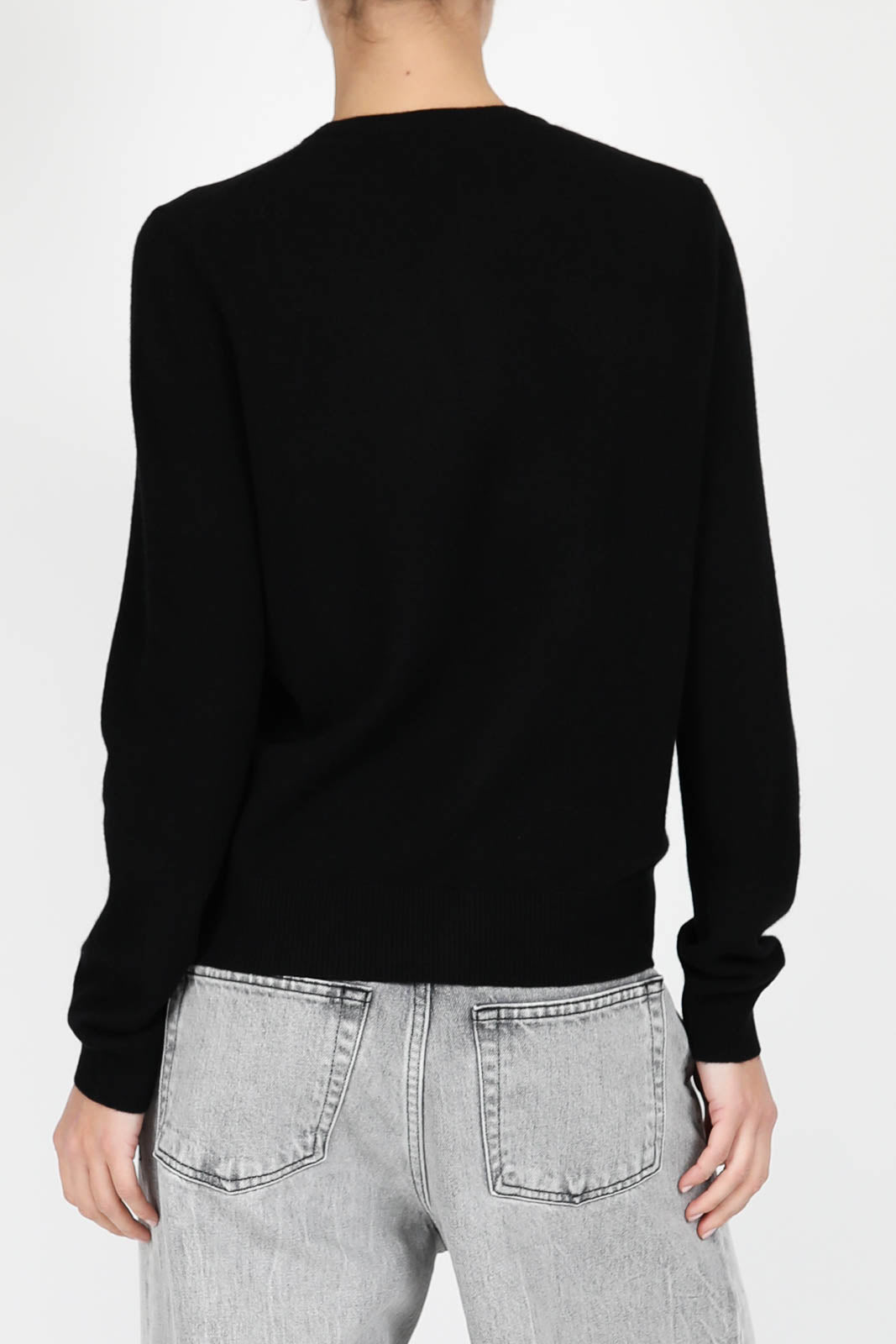 Cashmere cardigan in black