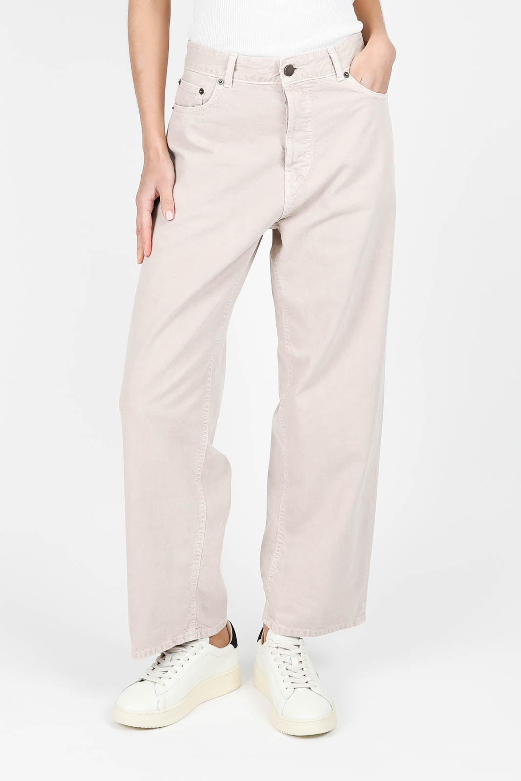 Betty Twill 45. trousers in Hazelnut