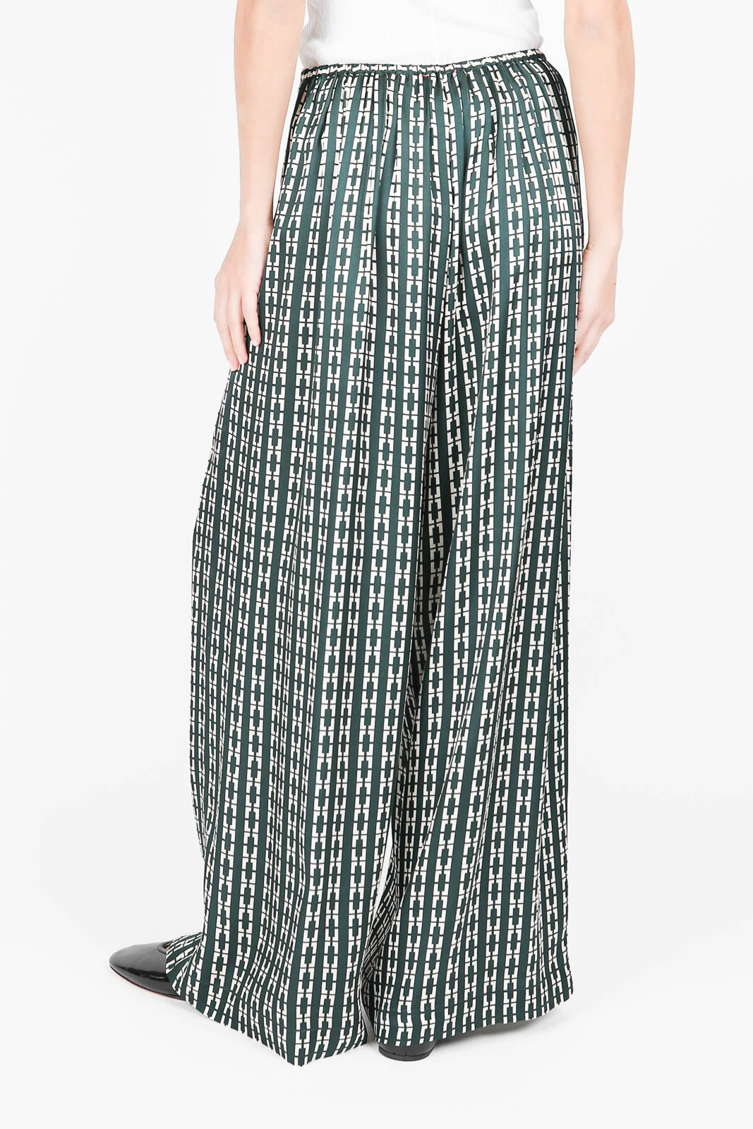 Chainette trousers in Forest