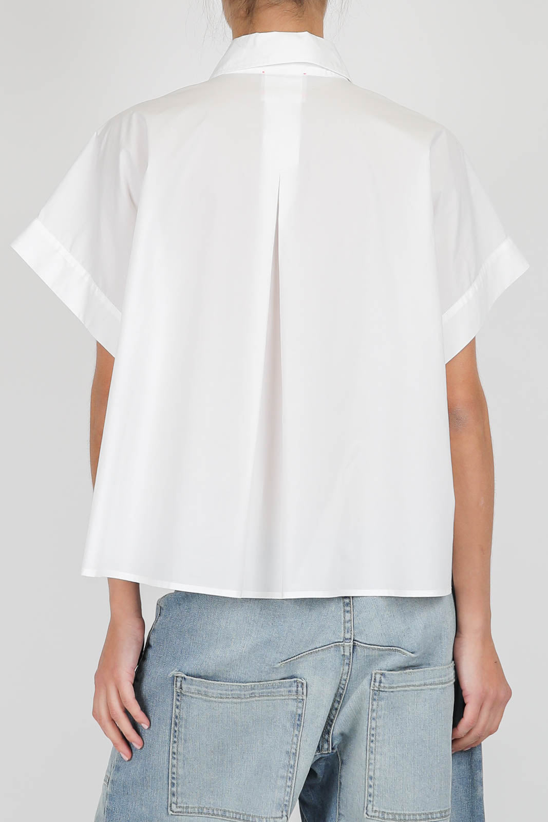 Boxy blouse in Bianco