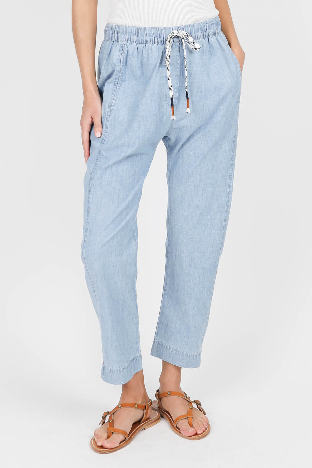 Draper trousers in Dusty Blue