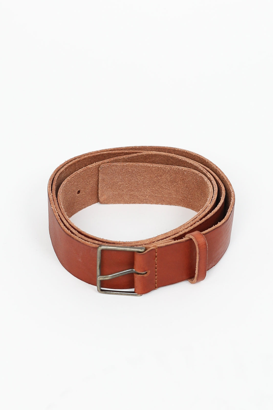 Leather belt in papaya