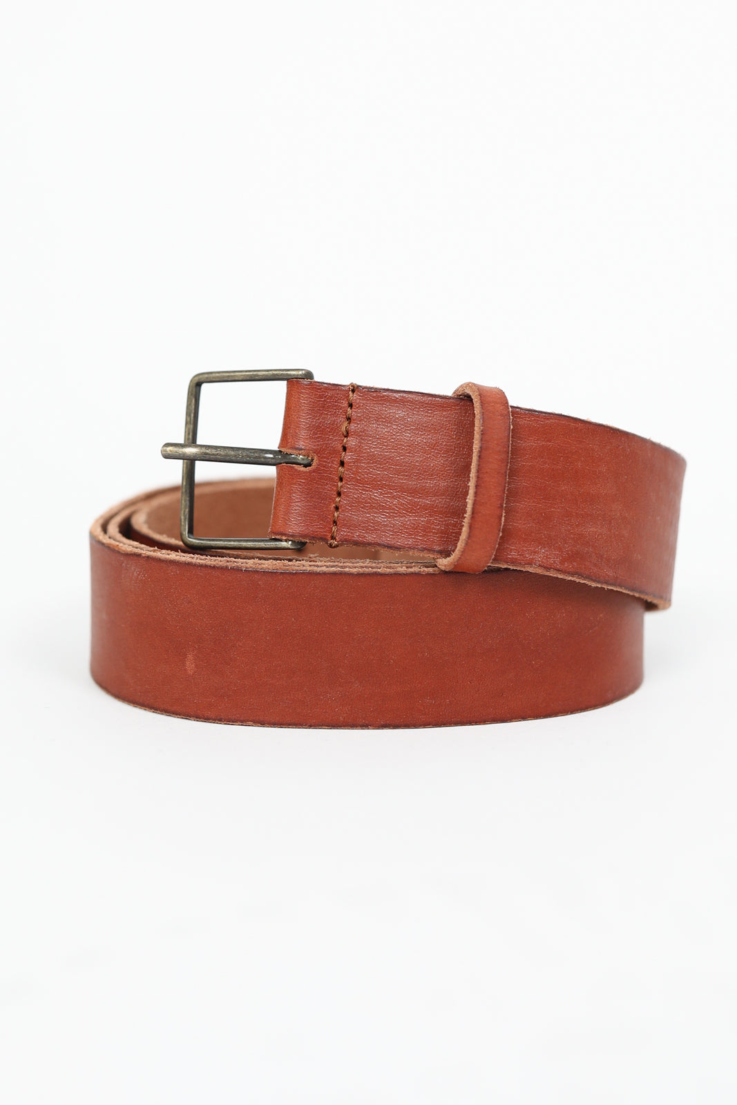 Leather belt in papaya