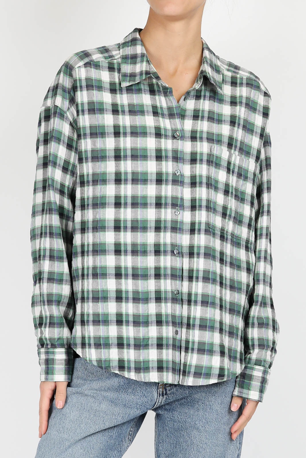 Jordy blouse in Green Brook