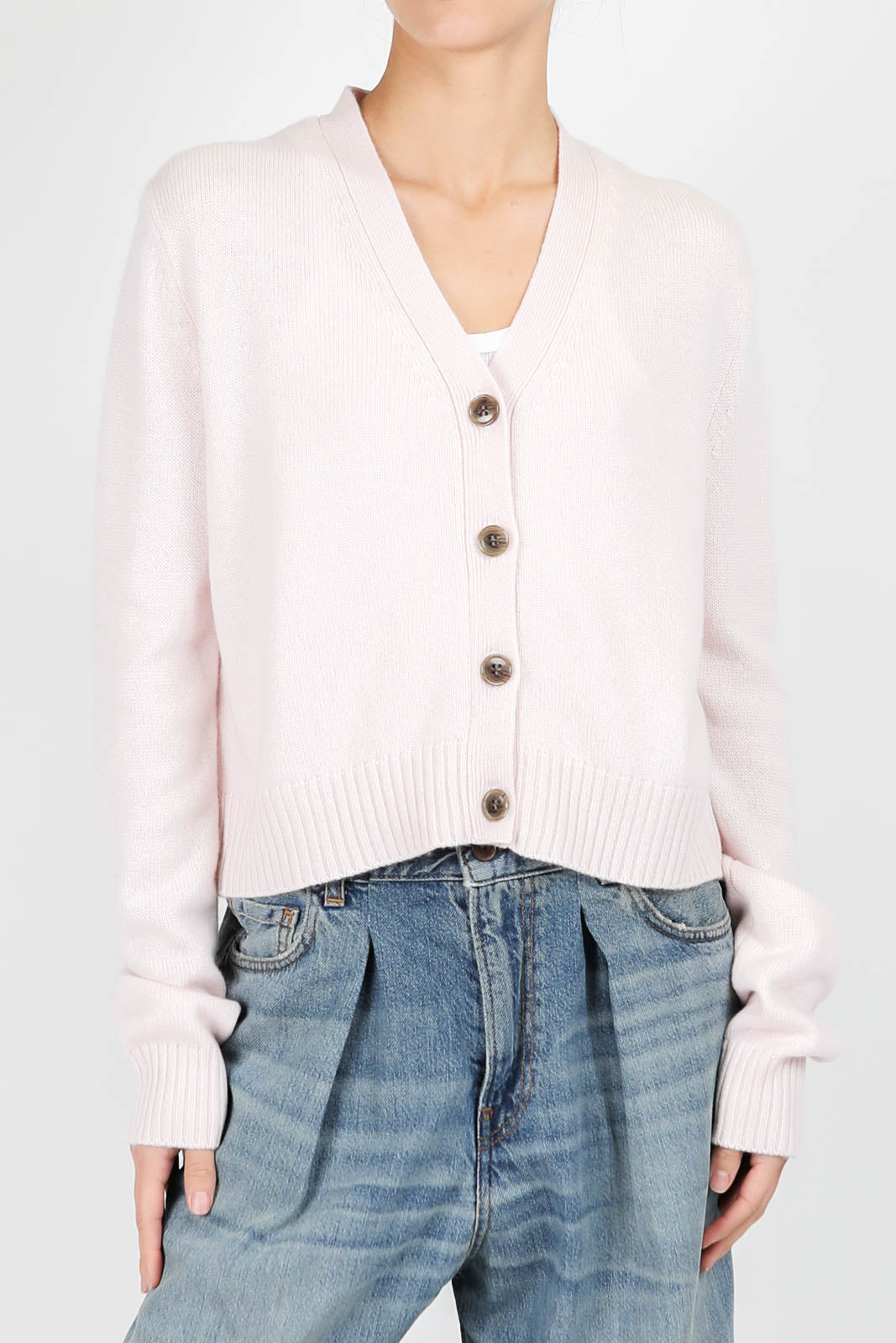 Marion cardigan in soft pink