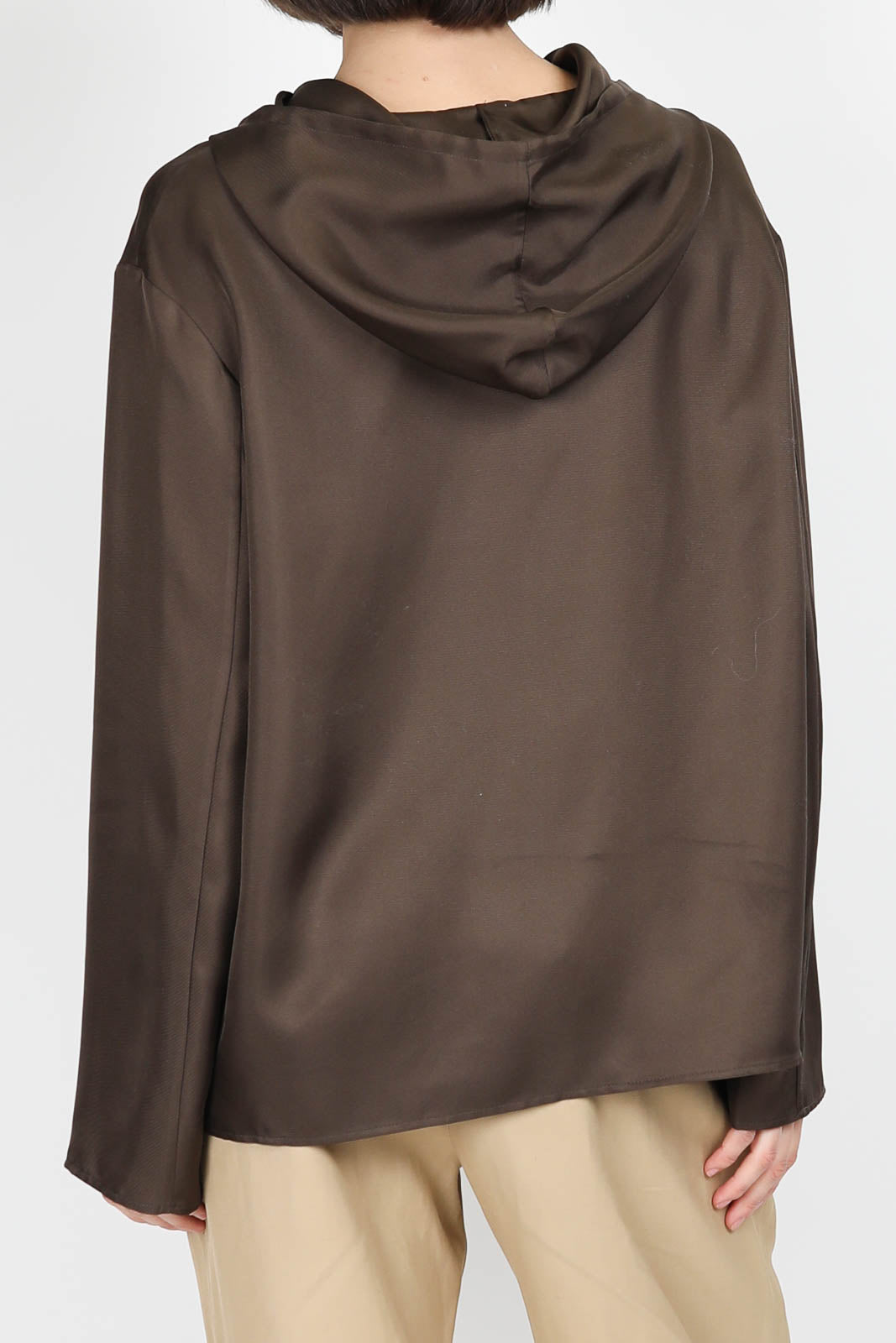 Nuka blouse in deep taupe