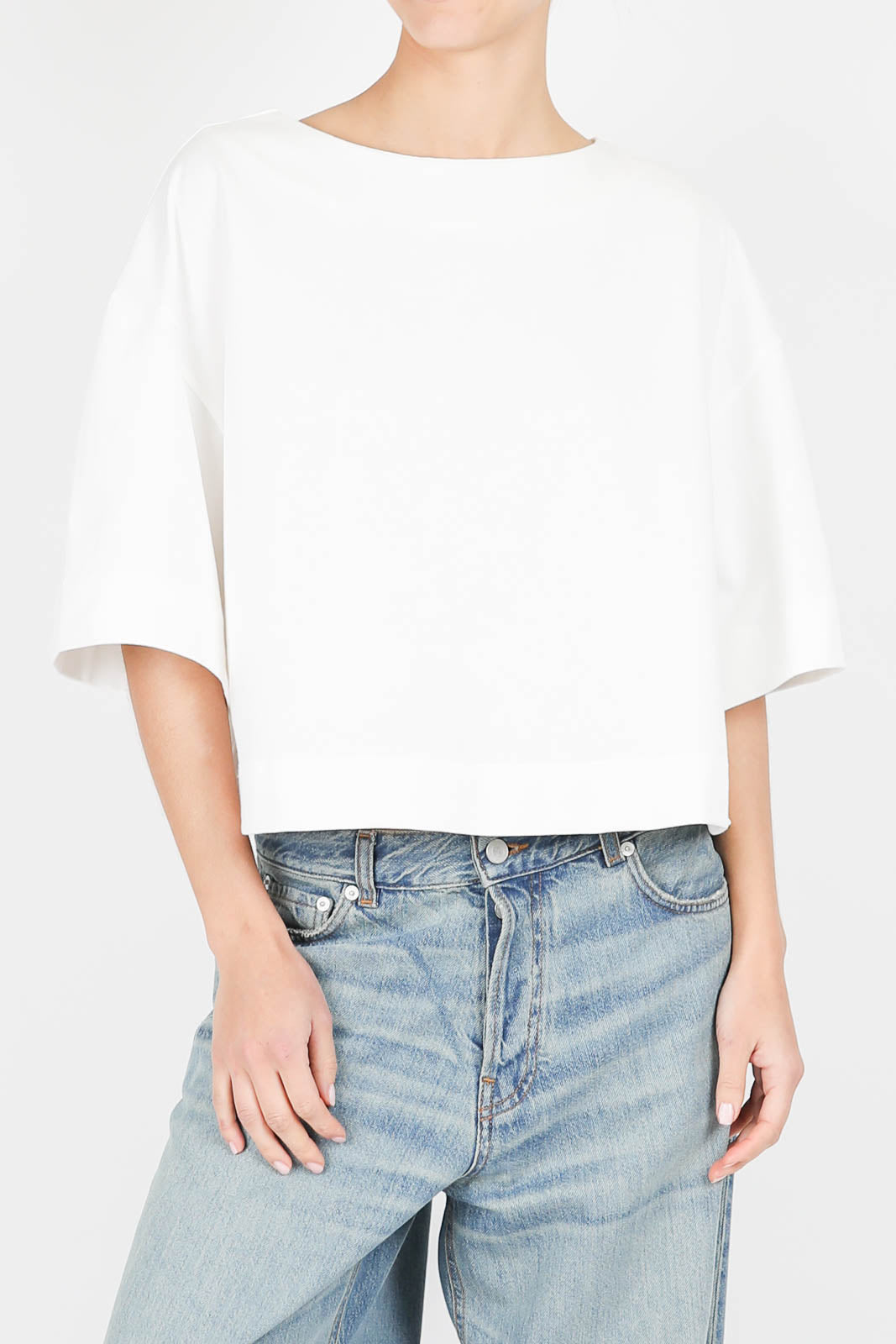 T-shirt Davina in Blanc Casse