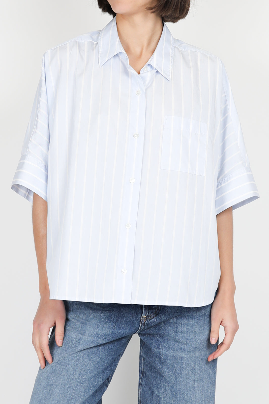 Claire blouse in Rhodes Stripe