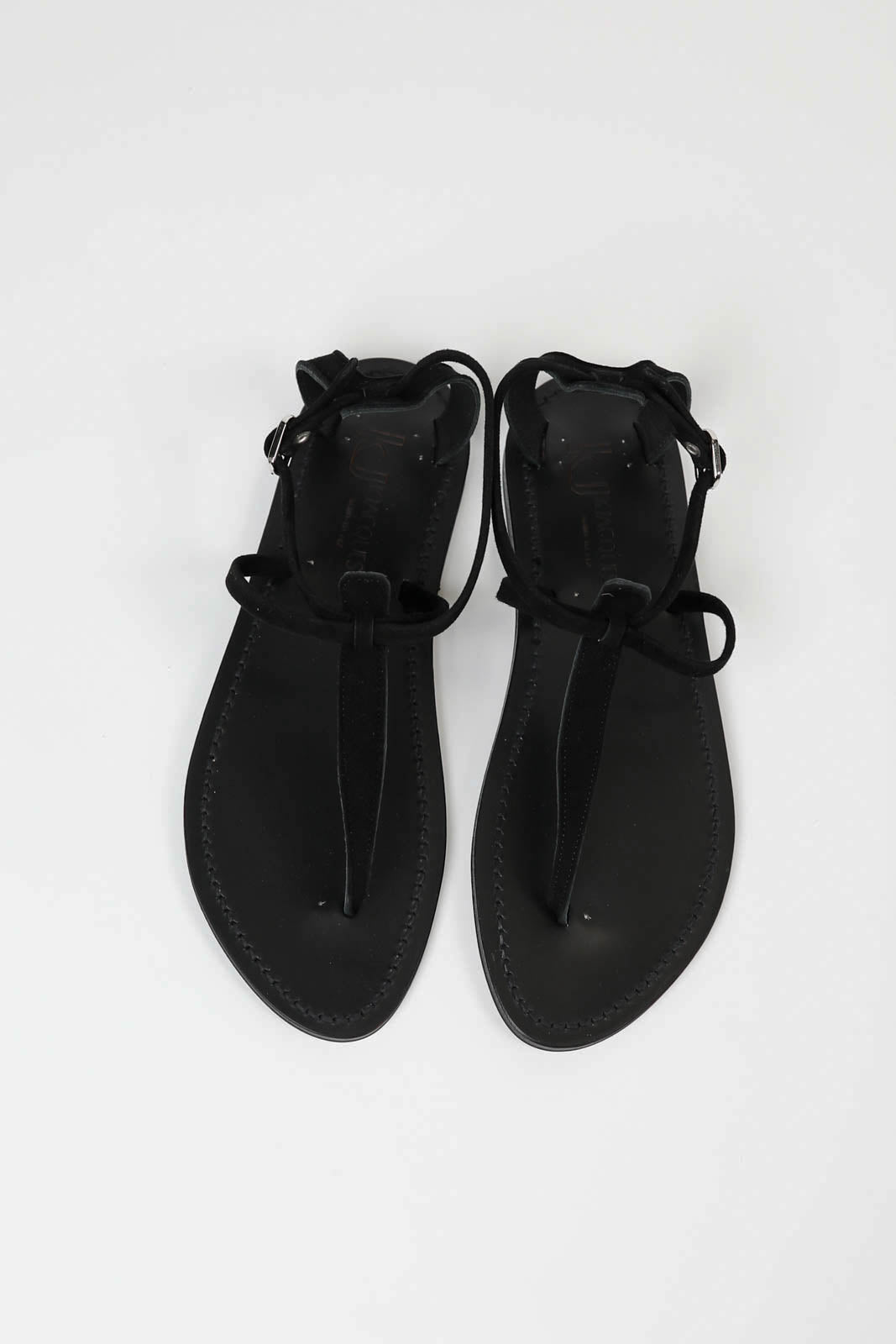 Buffon sandals in Vel Noir