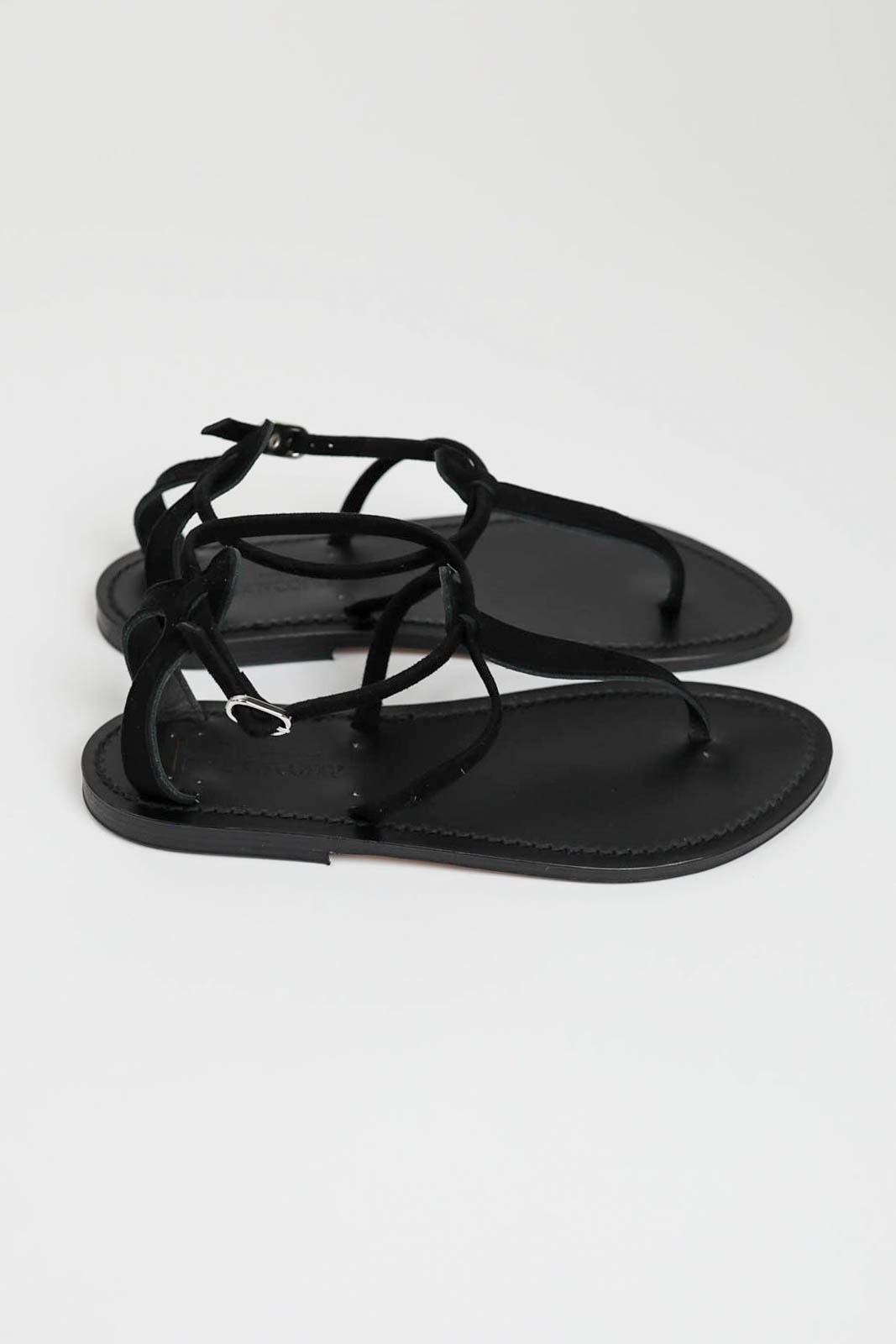 Buffon sandals in Vel Noir