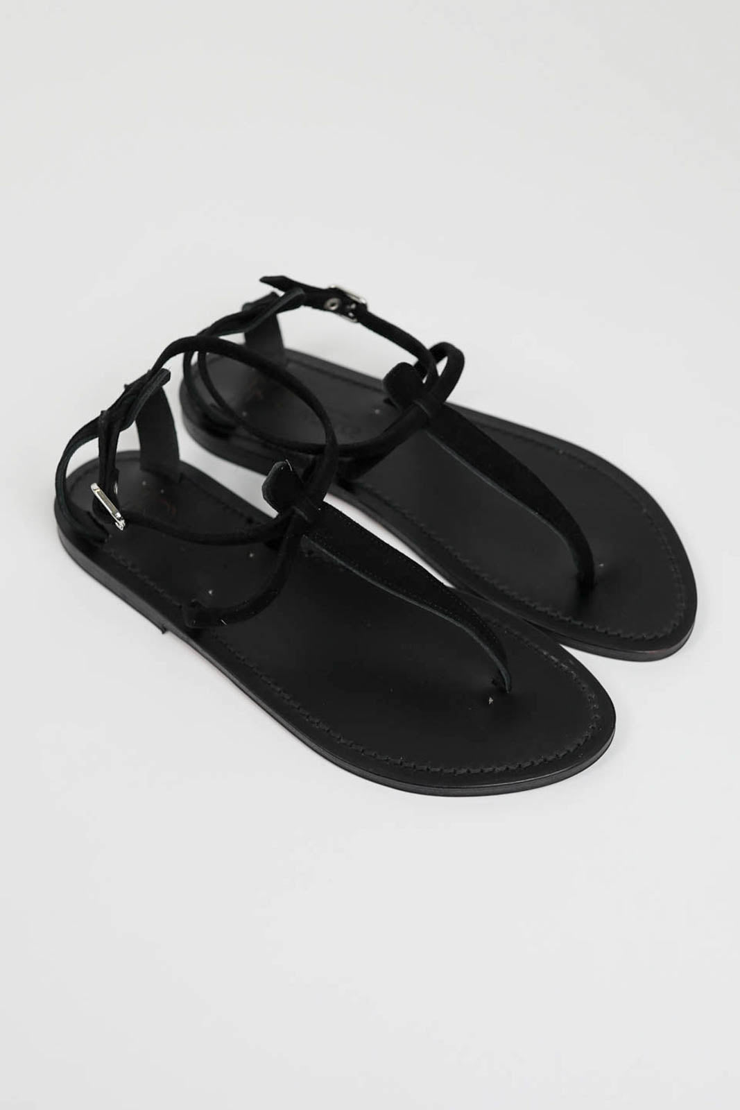 Buffon sandals in Vel Noir